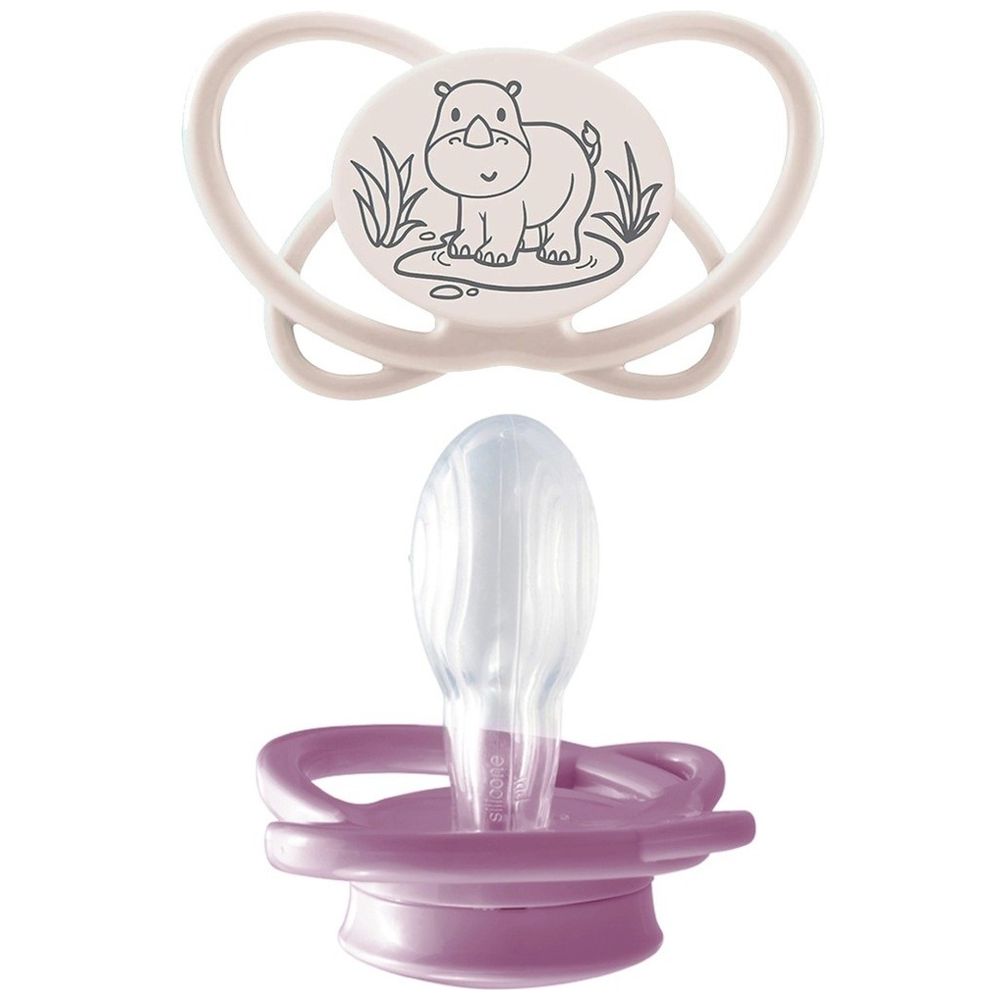 نيب - لهاية فراشة صديقة للبيئة قطعتين مع علبة تعقيم، لعمر 16 إلى 32 شهرًا - بنفسجي