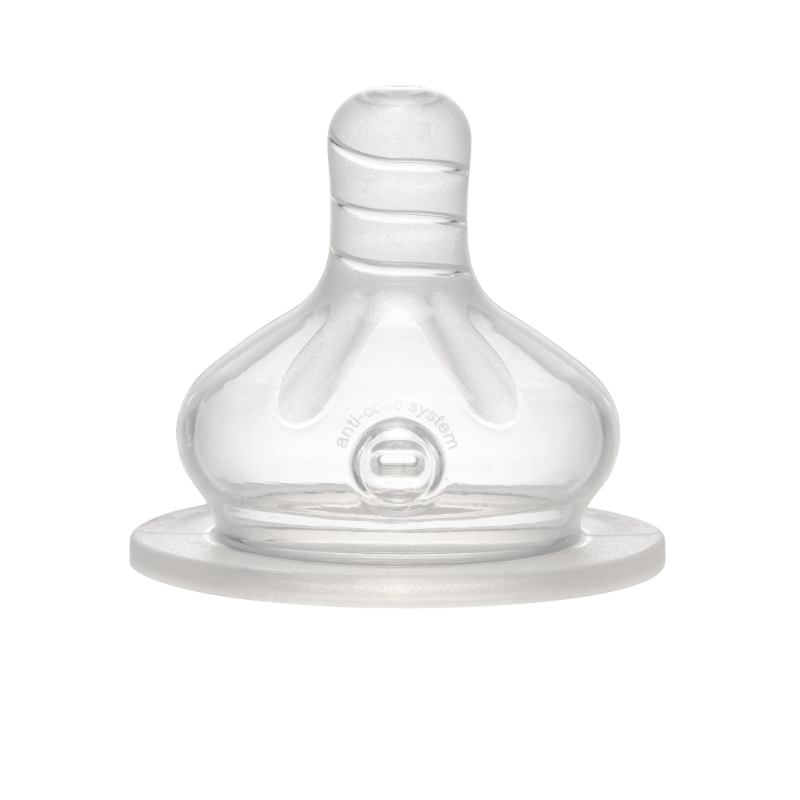 Nip - Love Wide Neck Medium Flow Milk Bottle - Peach - 260 ml