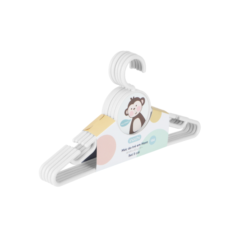 Inochi - Hara Hanger Set - Pack of 2 - 10pcs - White