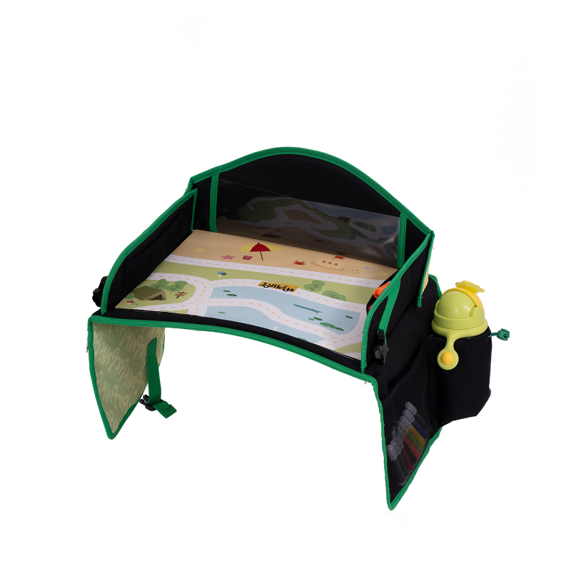 Jovikids - Travel Tray Car Seat Activity Organizer Only - Green/Black