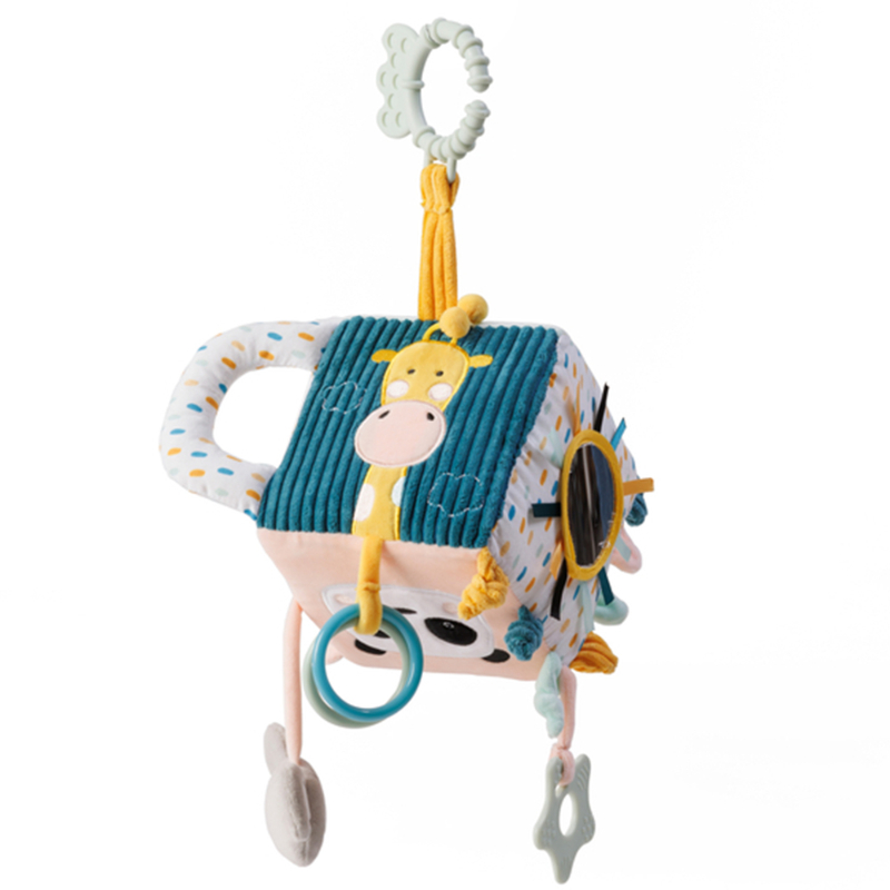 Eurekakids - Cucu Sensory Montessori Activity Cube With Hanging Ring