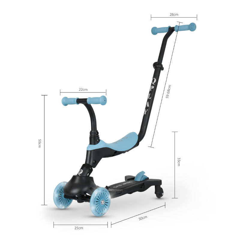 Qplay - Sema Evo 5-In-1 Lightening Scooter