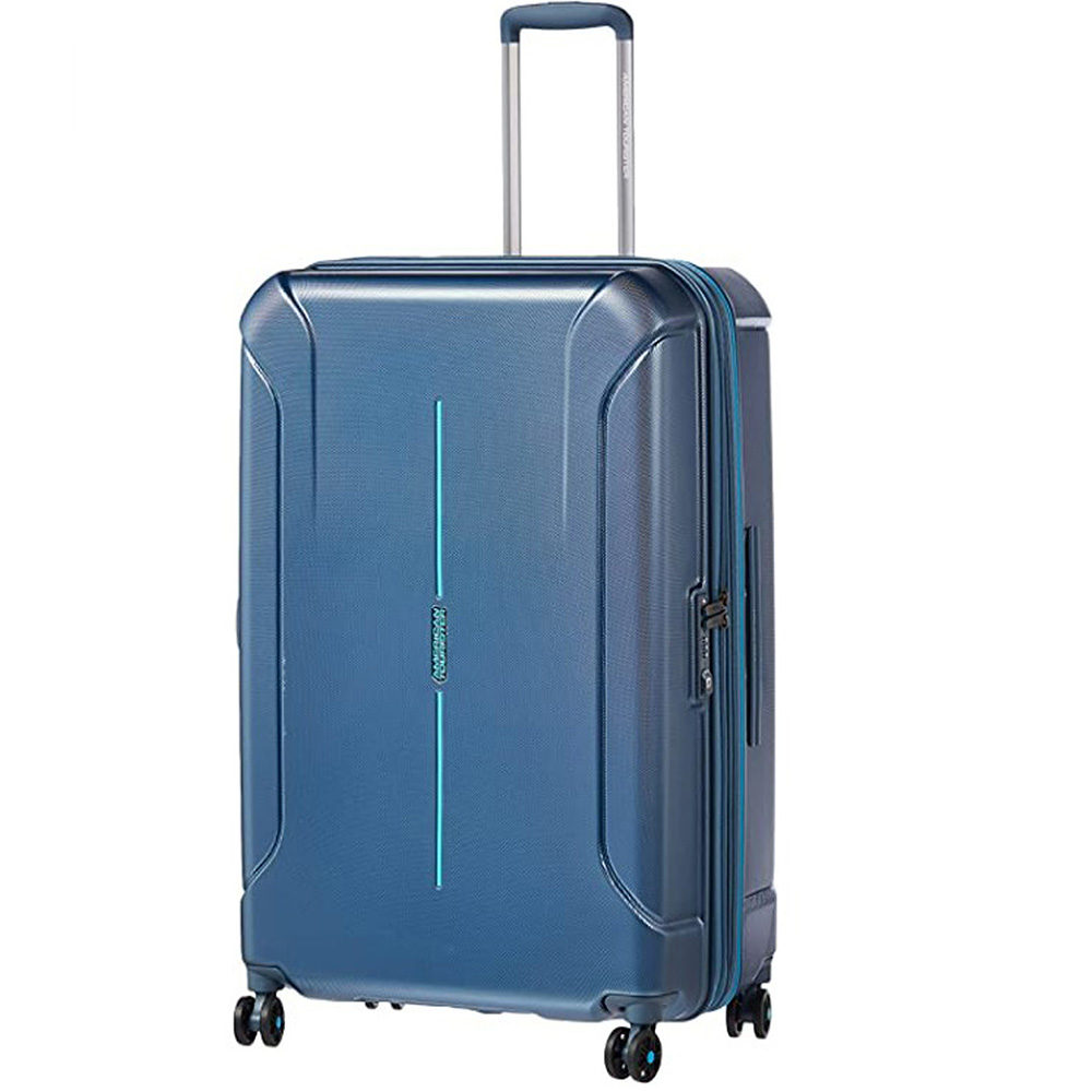 American Tourister - Technum Trolley 77 cm Metallic Blue - 3 Years Global Warranty