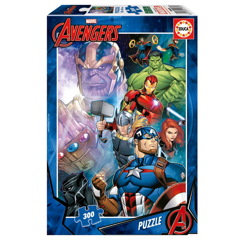 Educa - Marvel Avengers Jigsaw Puzzle Set - Multicolor - 300 Pcs