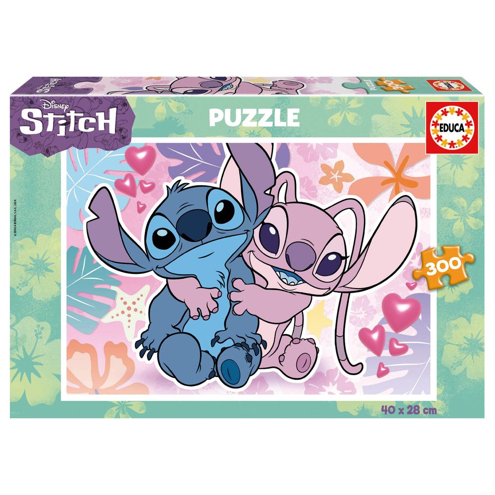 Educa - Disney Stitch Jigsaw Puzzle Set - Multicolor - 300 Pcs