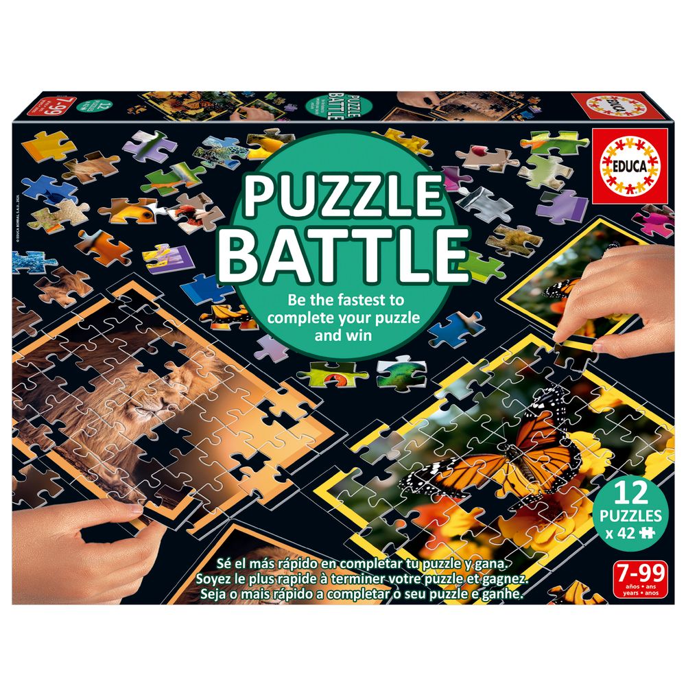 Educa - Jigsaw Puzzle Battle Set - Nature - 504 Pcs