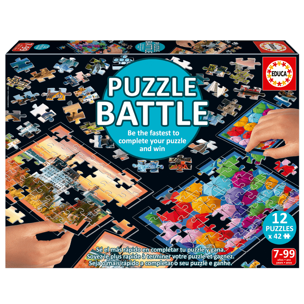 Educa - Jigsaw Puzzle Battle Set - Travel - 504 Pcs