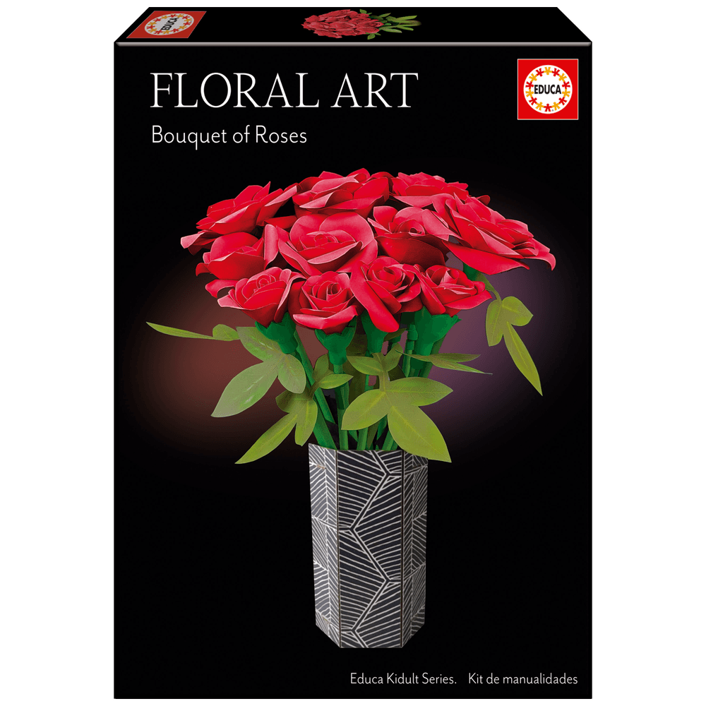 Educa - Floral Art Create Your Own Craft Kit - Bouquet Of Roses
