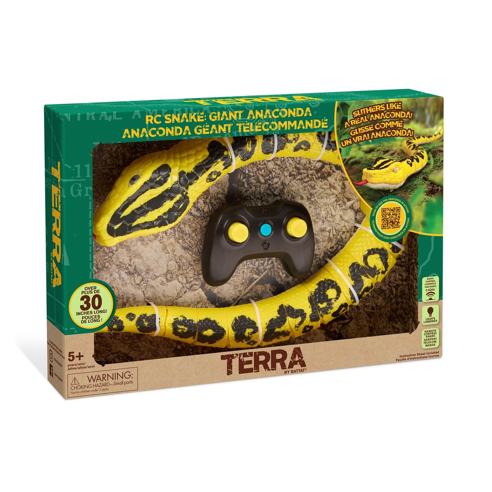 Terra Remote Control Snake Toy - Yellow Anaconda