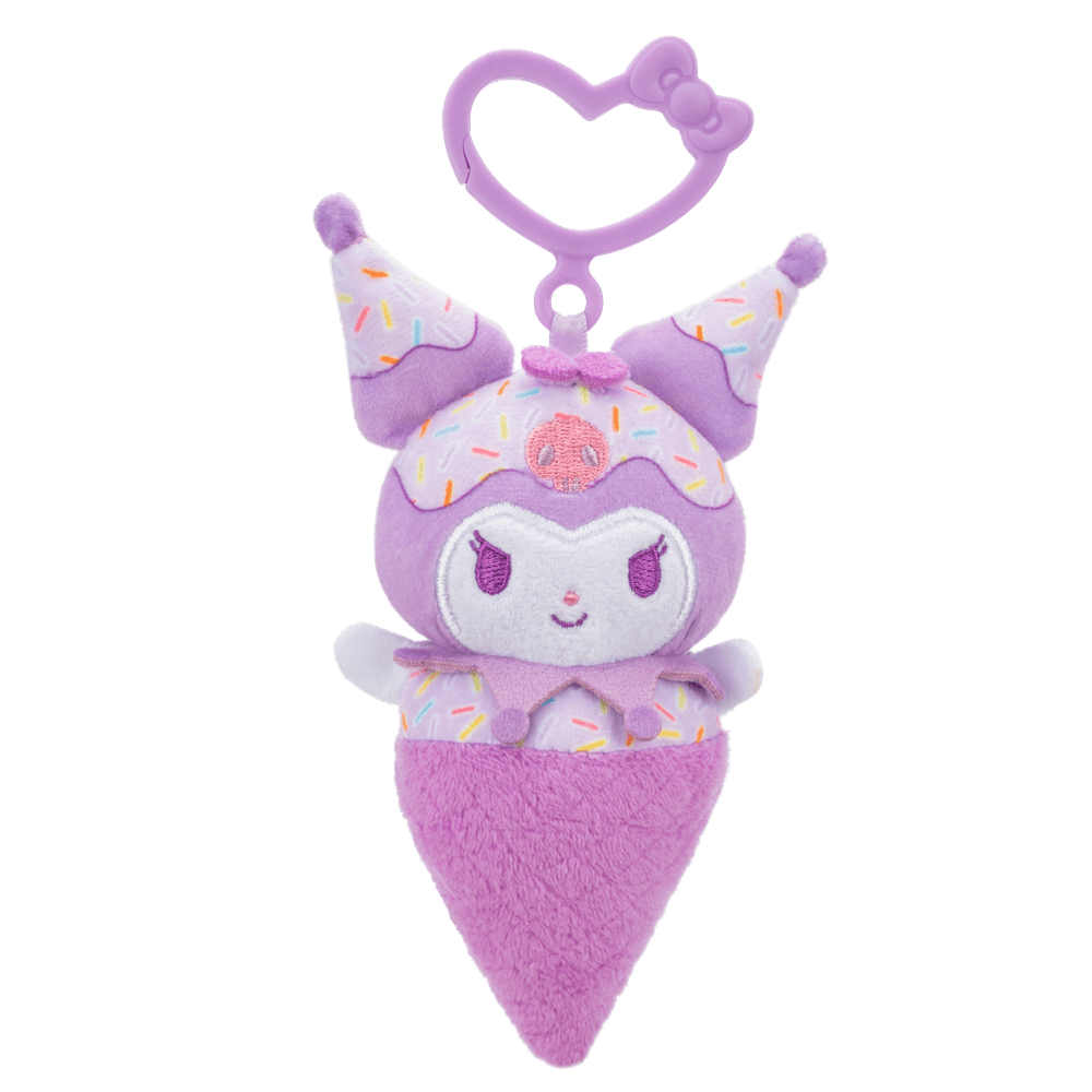 Hello Kitty - W1 Clip-On Plush Toy - Kuromi Ice Cream