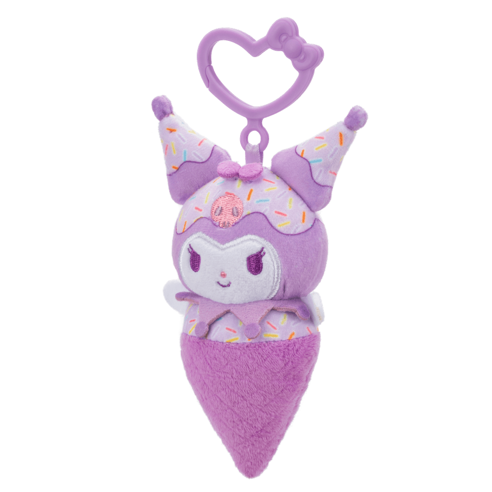 Hello Kitty - W1 Clip-On Plush Toy - Kuromi Ice Cream