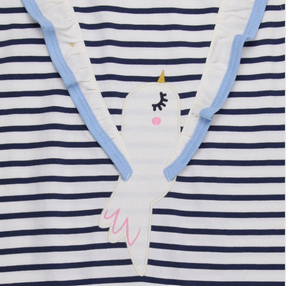 Lilly & Sid - Baby Girl's Betty Bird Applique Dress