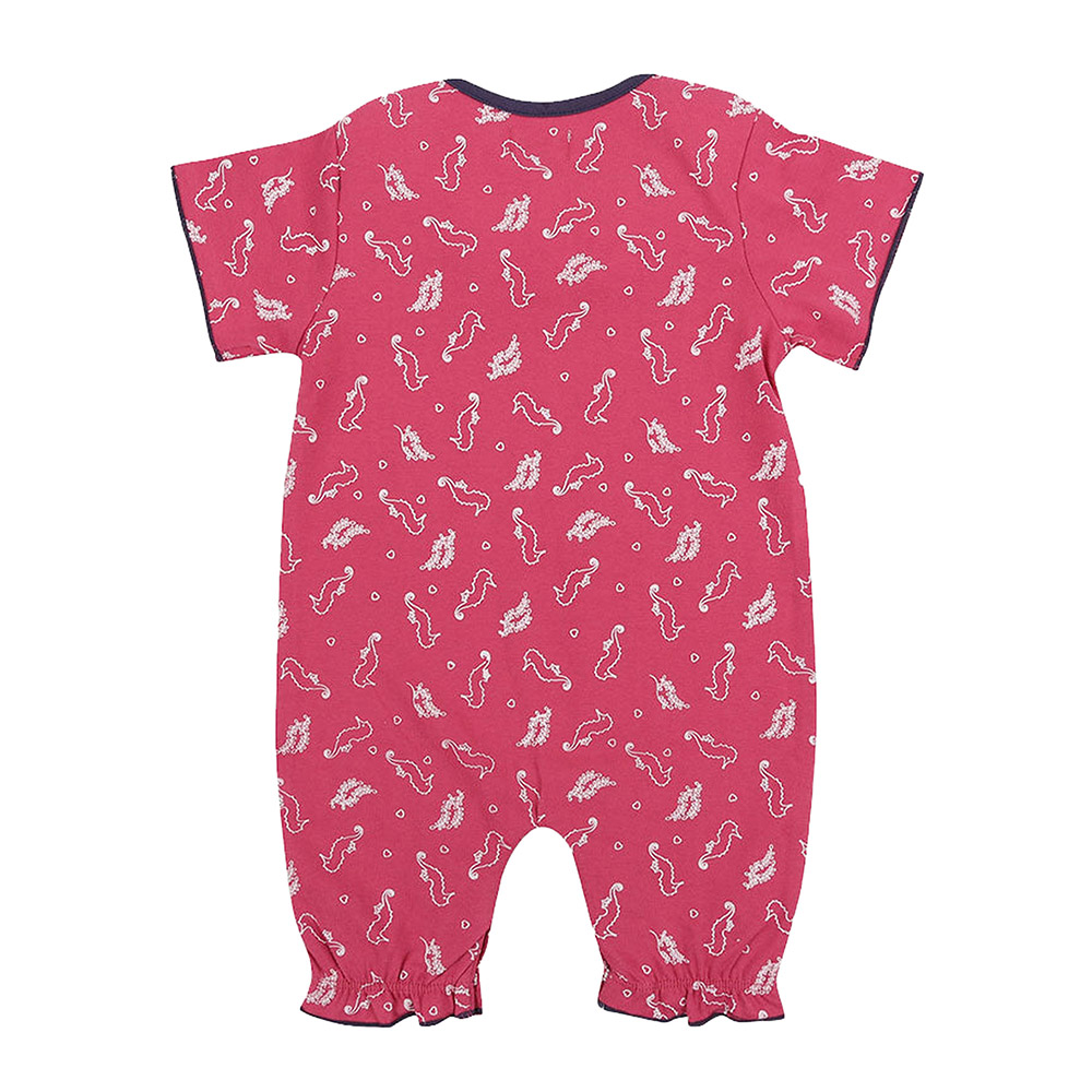 Lilly & Sid - Baby Girl's Seahorse Printed Romper - Pink