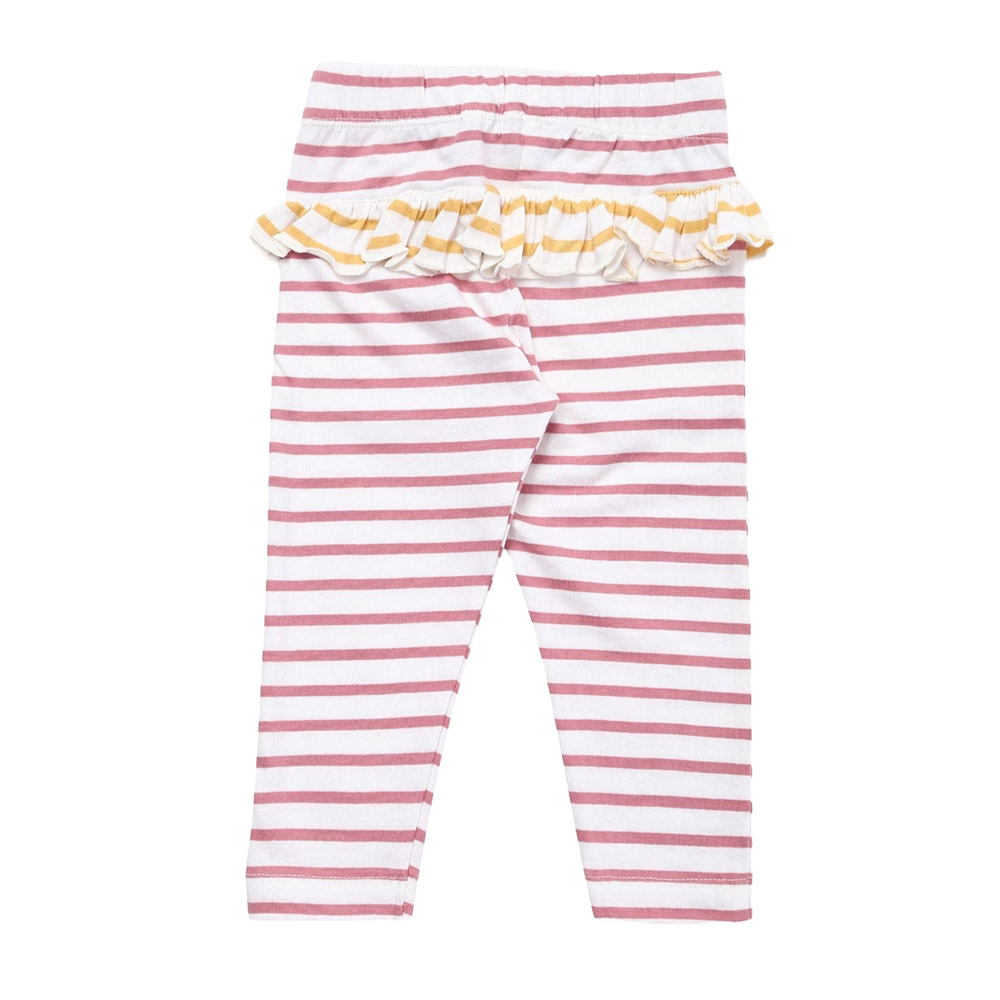 Lilly & Sid - 2pc-Set - Baby Girl's Rainbow Printed Top & Leggings - Pink