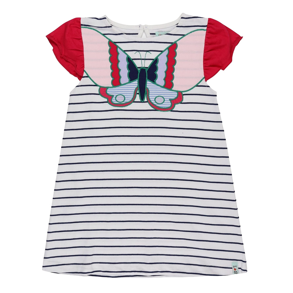Lilly & Sid - Girl's Butterfly Applique Dress