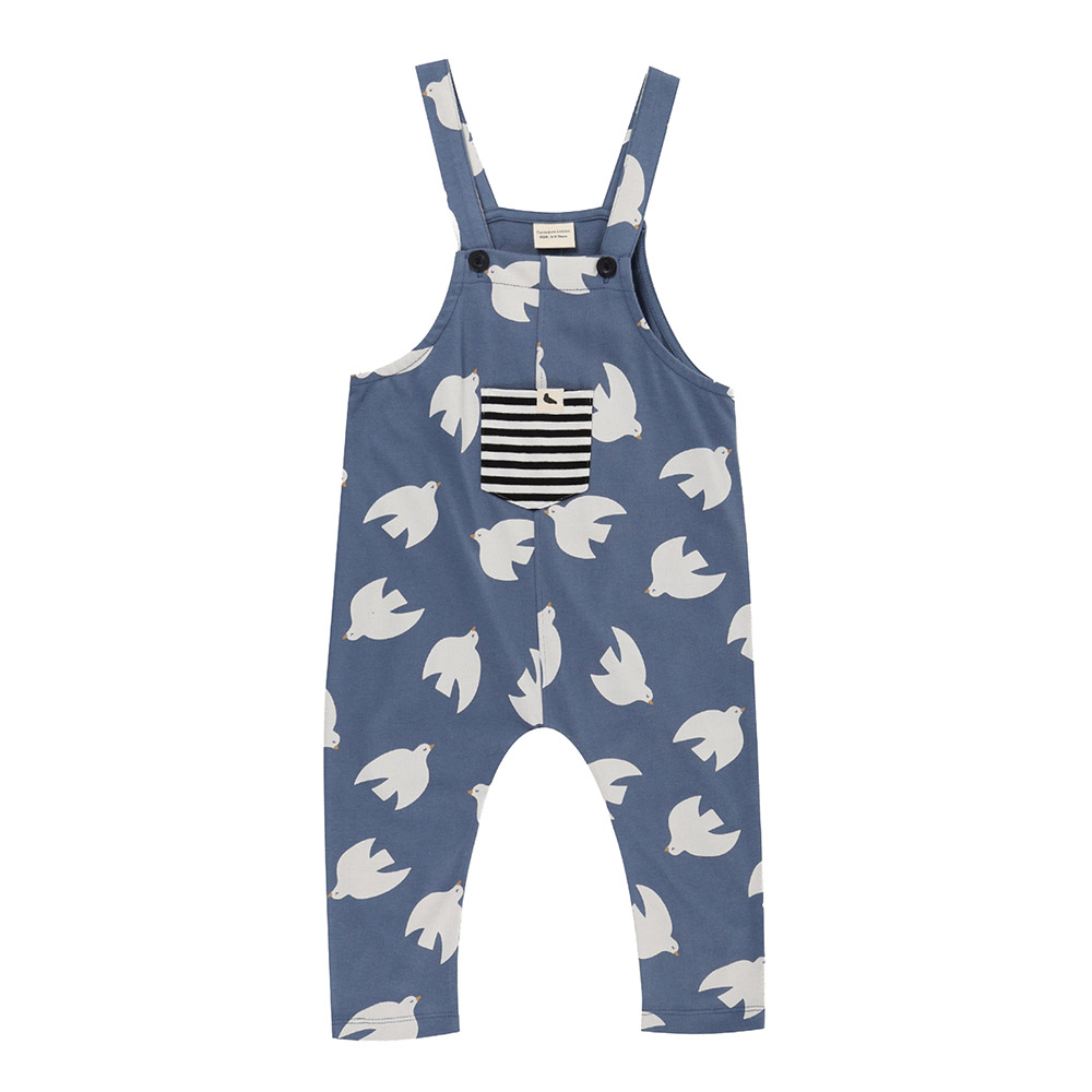 Turtledove London - Boy's Seagull Printed Dungarees - Blue