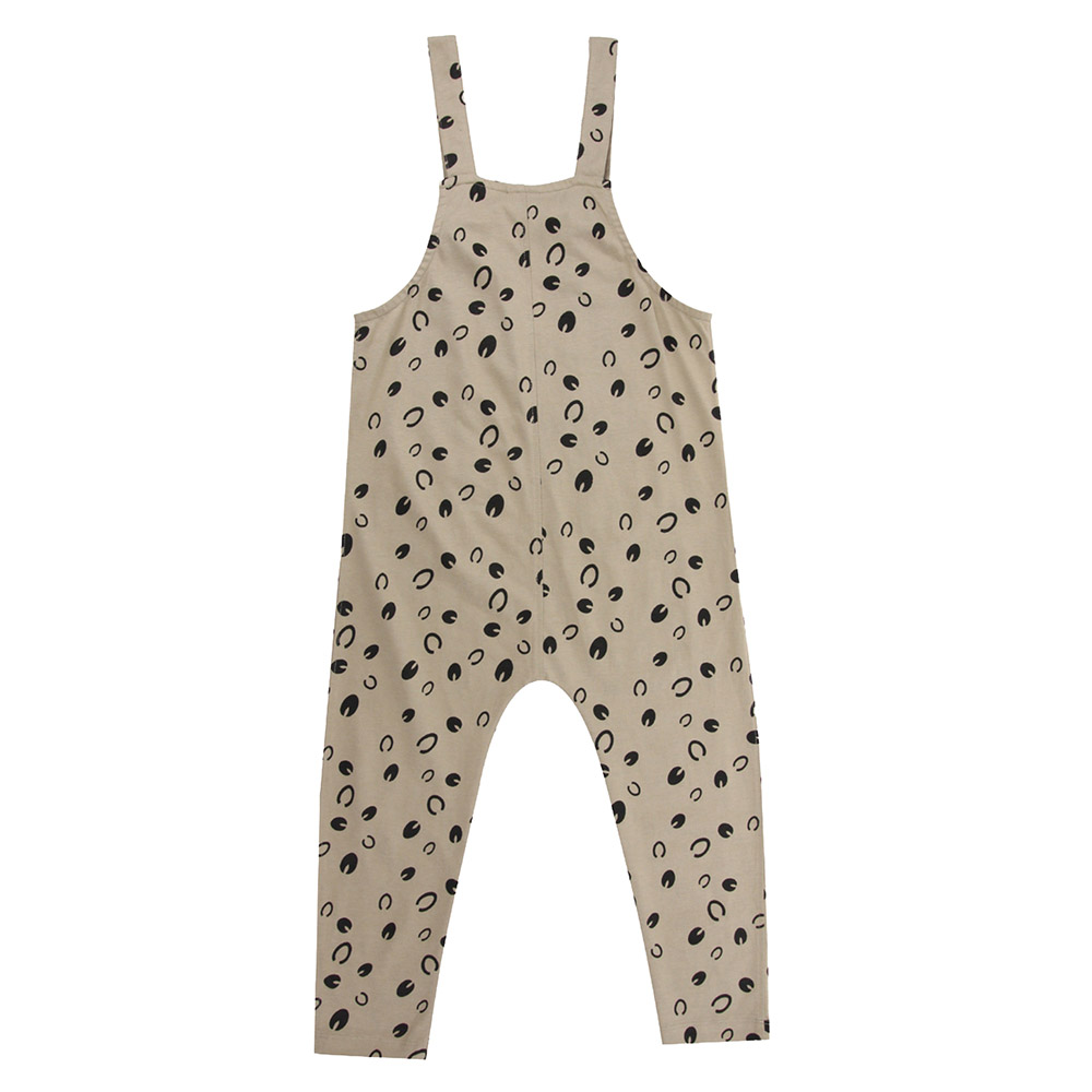 Turtledove London - Kids Confetti Printed Dungarees - Black