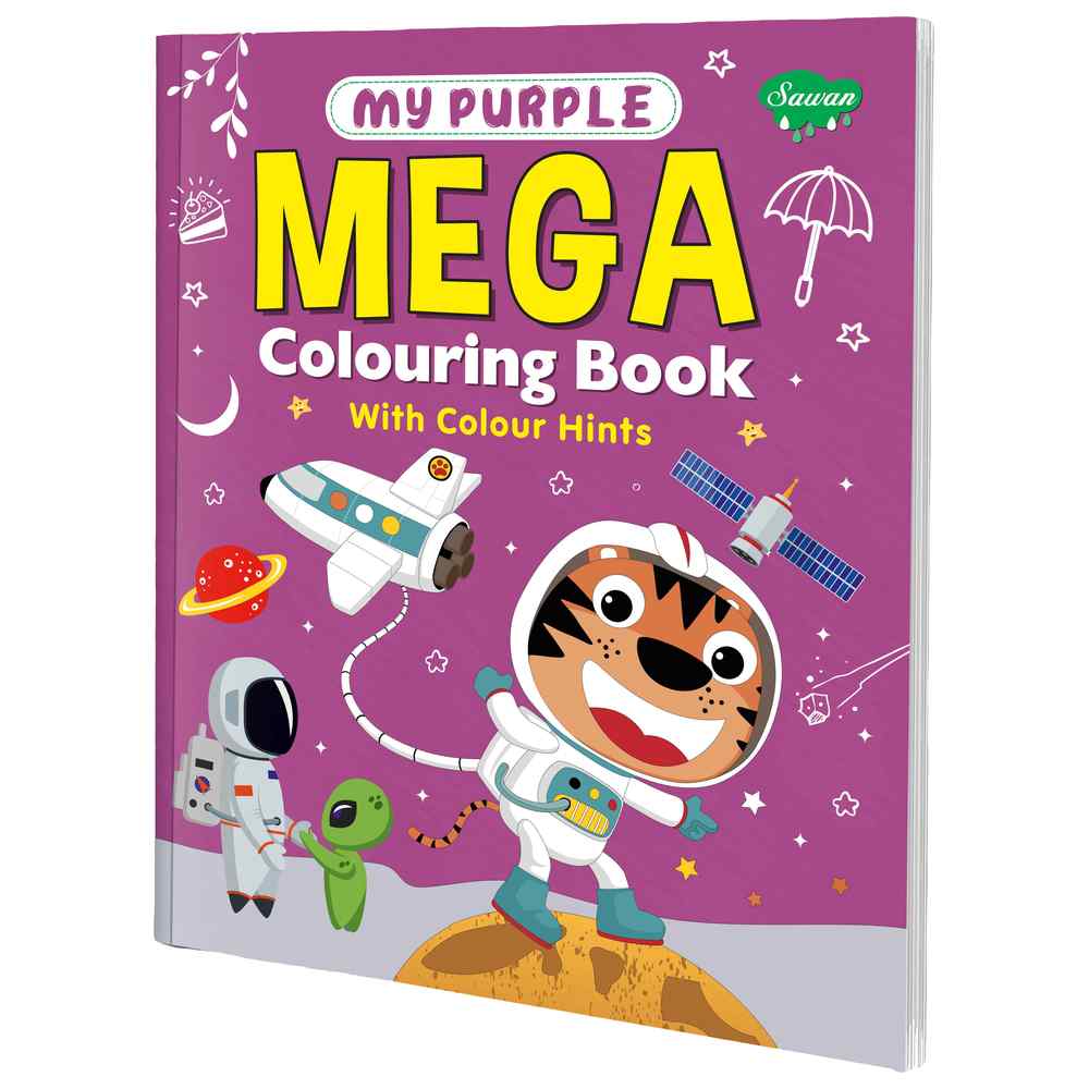 Sawan - Mega Colouring Book - Purple