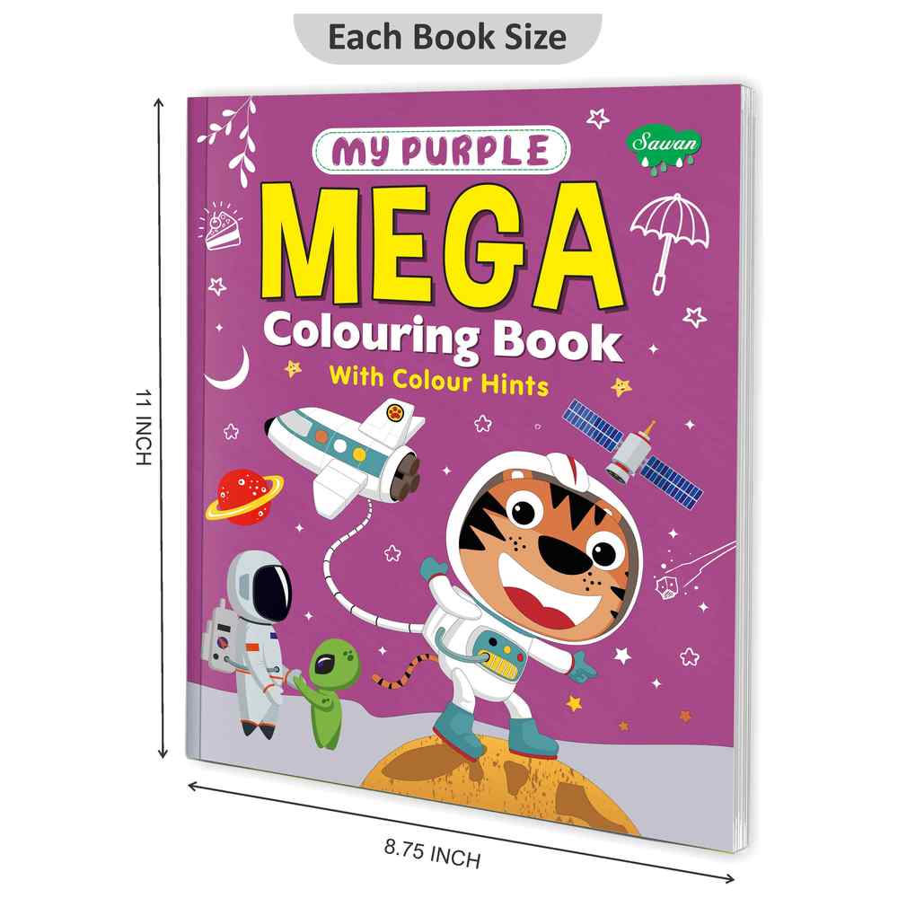Sawan - Mega Colouring Book - Purple