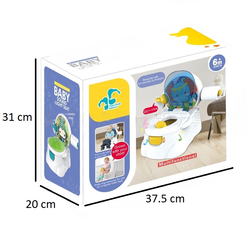 Little Angel Baby Potty Seat Training Toilet Chair With Lid - Blue