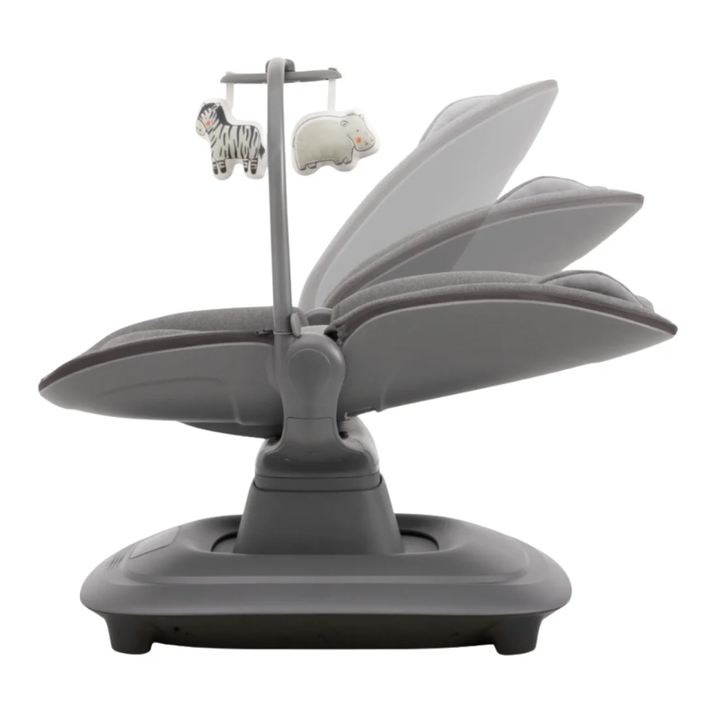 ماستيلا - أرجوحة كهربائية للأطفال مع جهاز تحكم عن بعد - رمادي غامق
