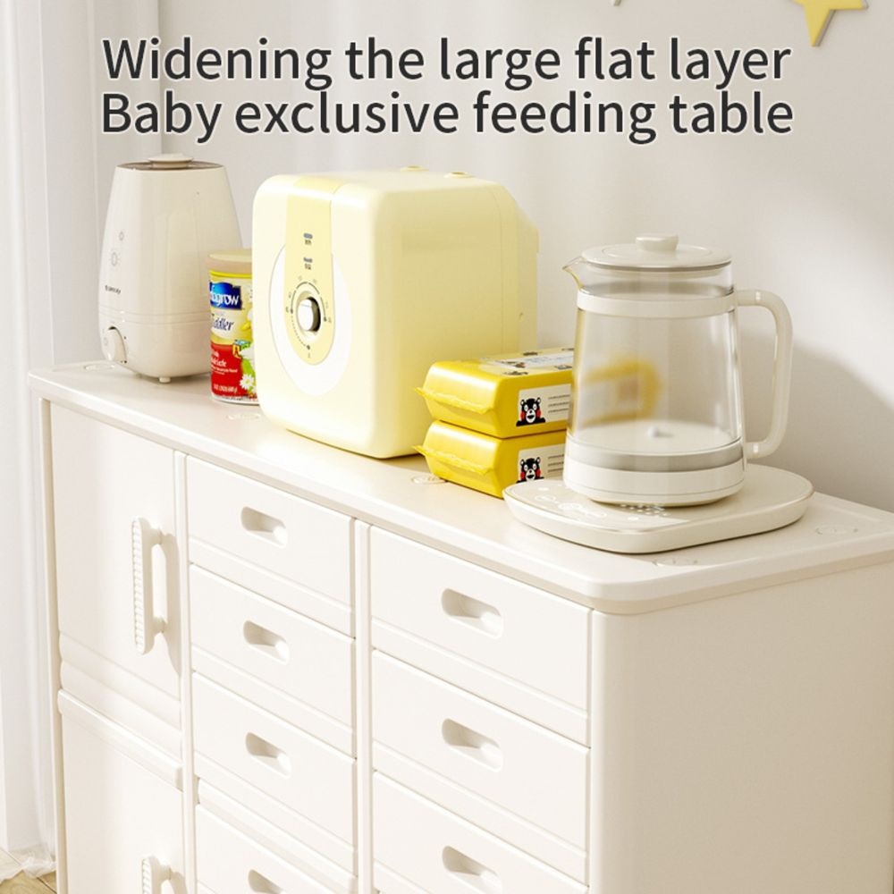 خزانة غرفة الأطفال "ليتل أنجل" - مزودة بأدراج ورفوف - بيج