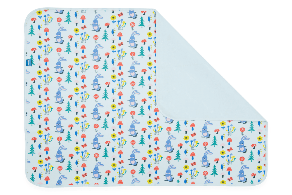 Night Angel - Baby Diaper Changing Mat Waterproof Portable & Foldable - Rabbit