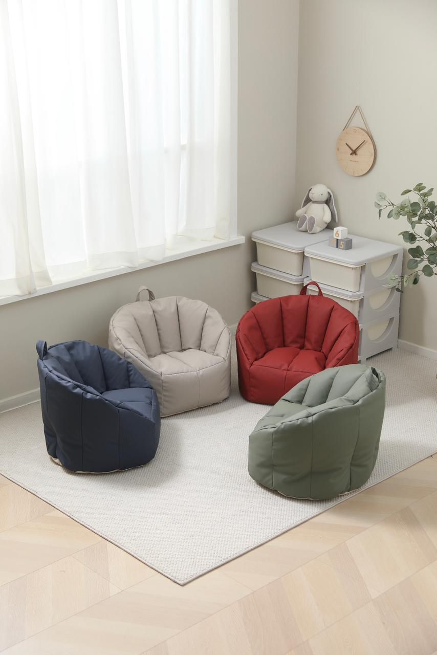 Little Angel Kids Bean Bag Lounge Pouf Lazy Chair - Blue