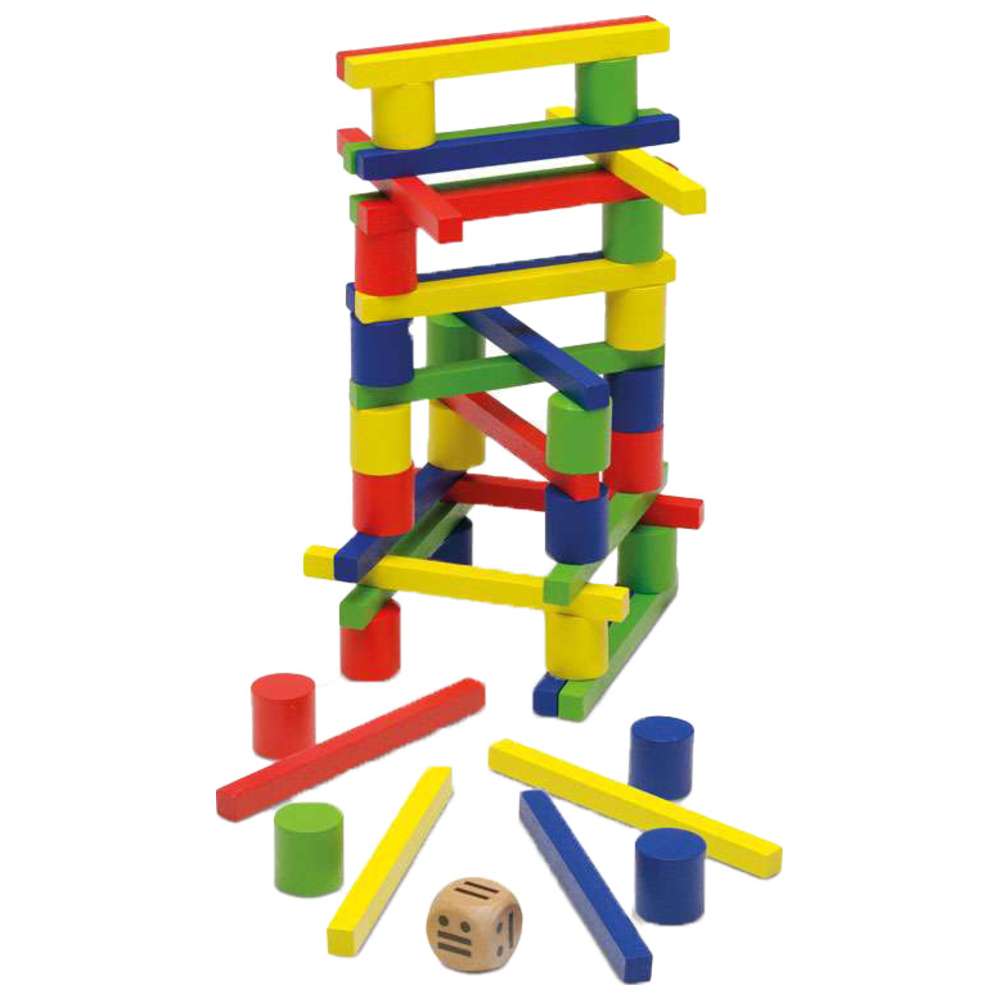 كايرو - لعبة التوازن والتكديس مع صندوق معدنية - 48 قطعة