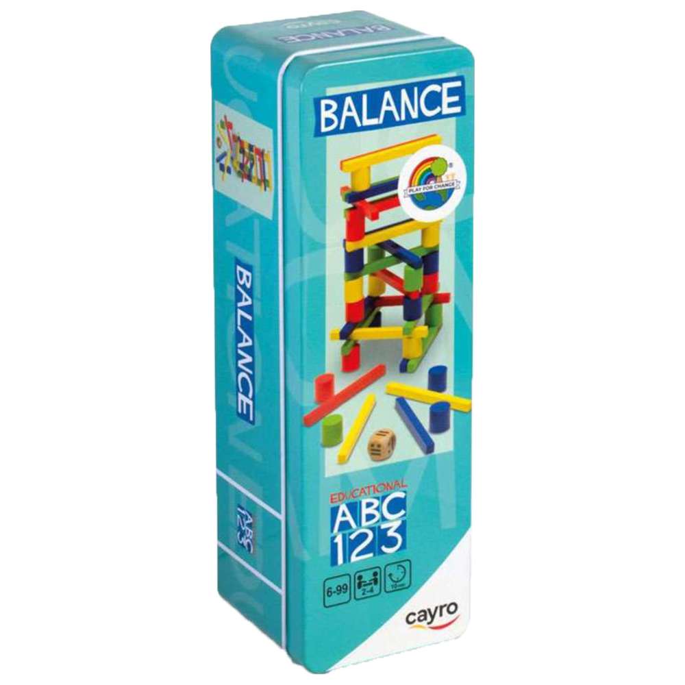 كايرو - لعبة التوازن والتكديس مع صندوق معدنية - 48 قطعة