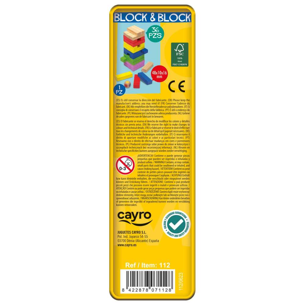 كايرو - لعبة التكديس بلوك & بلوك مع علبة معدنية - عدد 37 