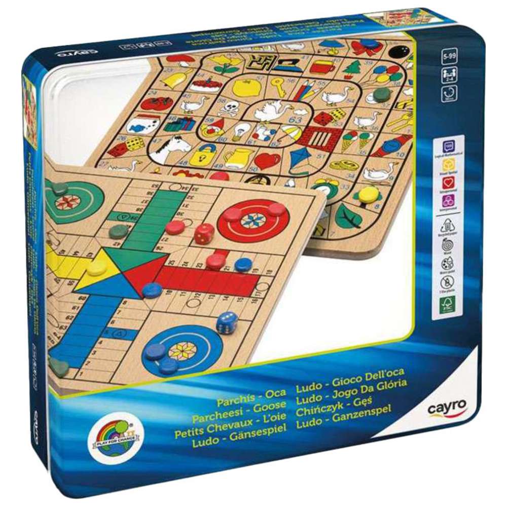 كايرو - لعبة لوحية بارشيسي والإوزة مع علبة معدنية - عدد 26 