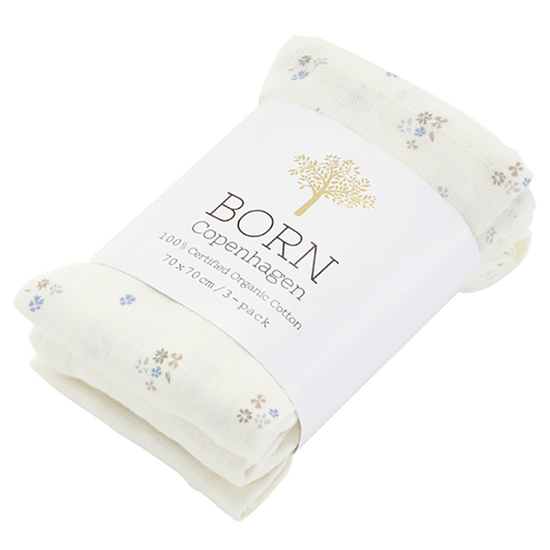 Born Copenhagen - Organic Cotton Muslin - Petitgarden - 3pcs