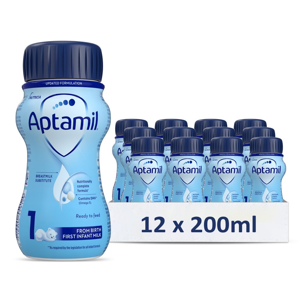 Aptamil - First Infant Milk Formula - 0-6M - 200 ml - Pack of 12