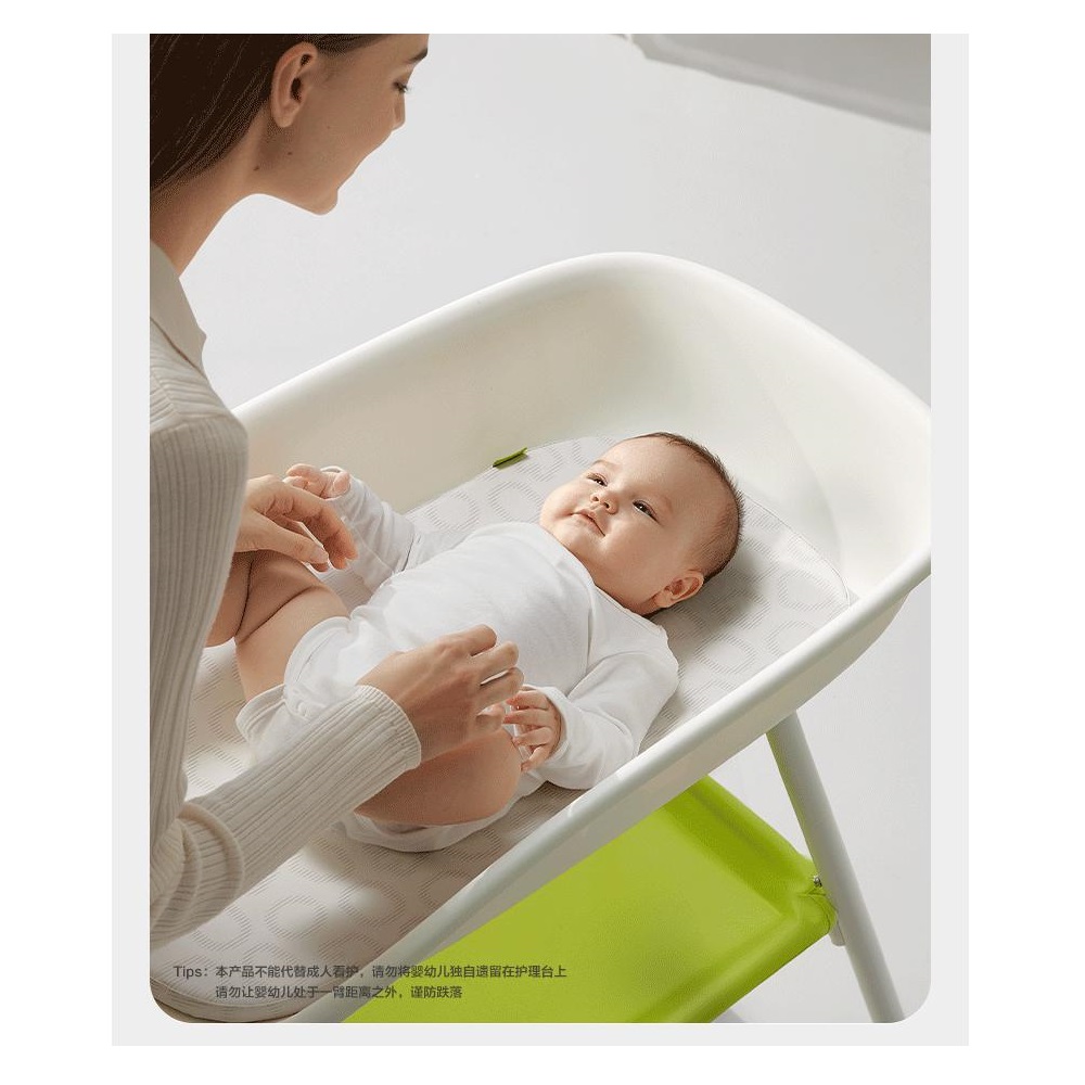 بيبي كير - طاولة تغيير حفاضات الأطفال وخزانة ملابس