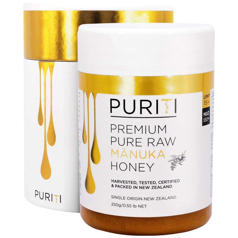 Puriti - Manuka Honey with UMF 15+ for Pure Raw Natural Wellness, 250 g