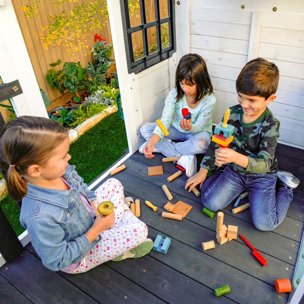 Kidkraft - Wrangler Way Swing Set - White