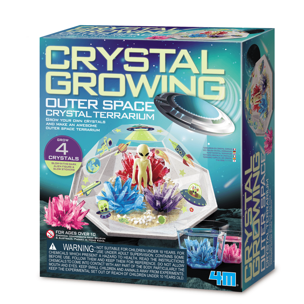 4M - Crystal Growing Terrarium STEM Kit - Outer Space