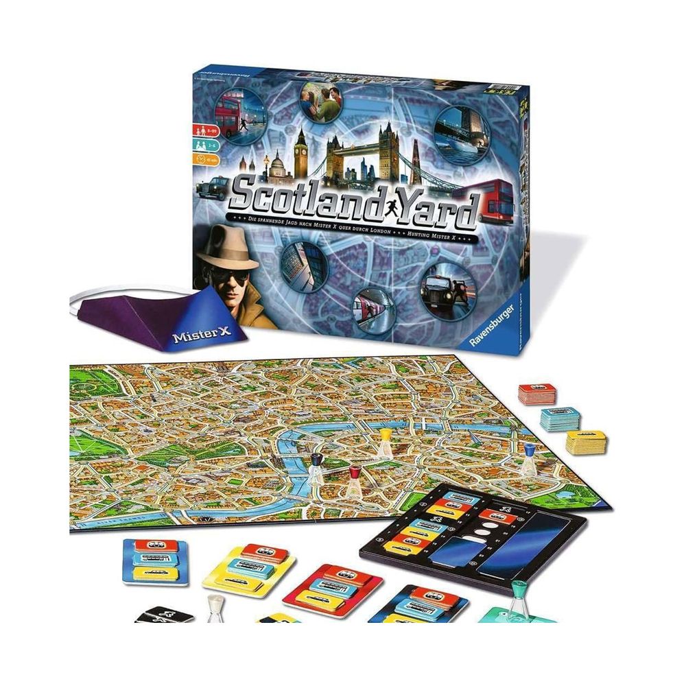 Ravensburger Scotland Yard Cooperative Board Game - Detective Chase In London