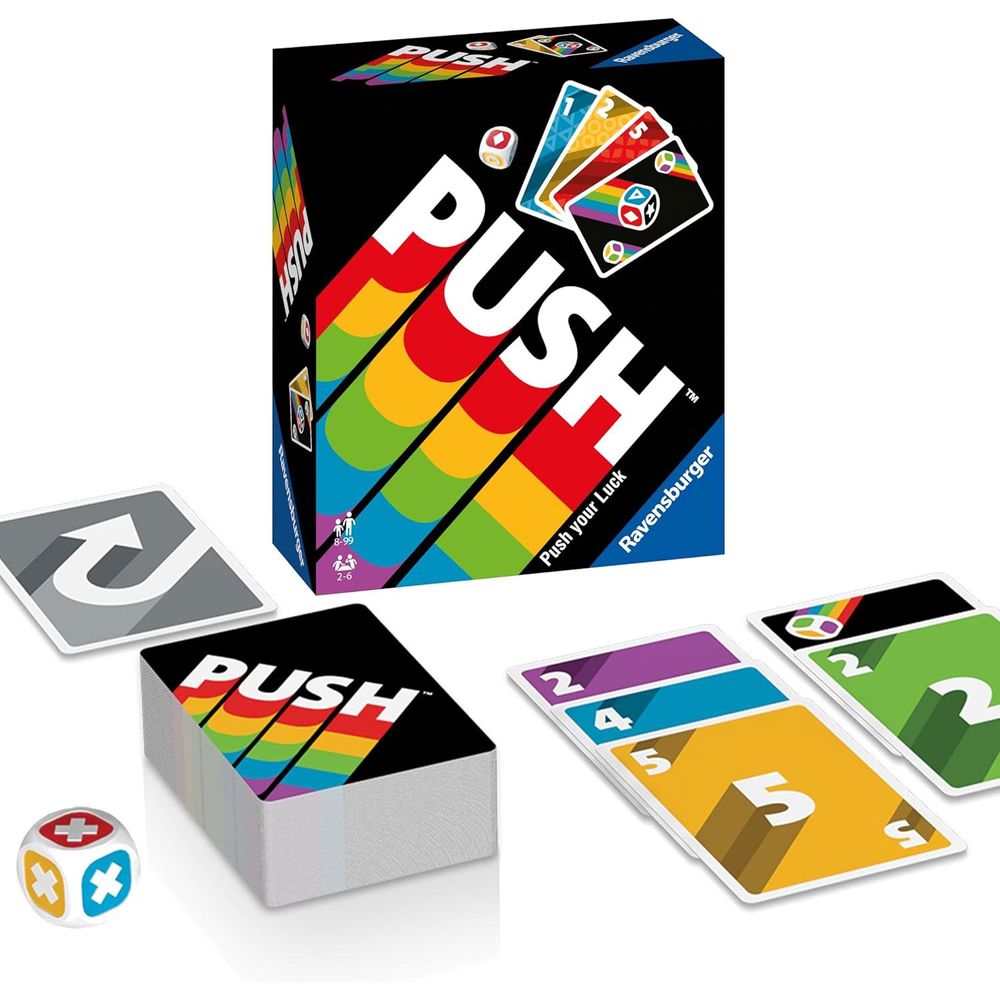 Ravensburger Push Family Card Game - Push Your Luck