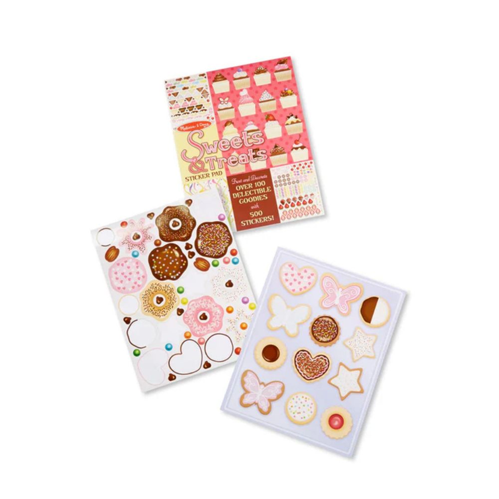 مجموعة ملصقات ميليسا آند دوغ للحلويات - متعددة الألوان - 500 قطعة
