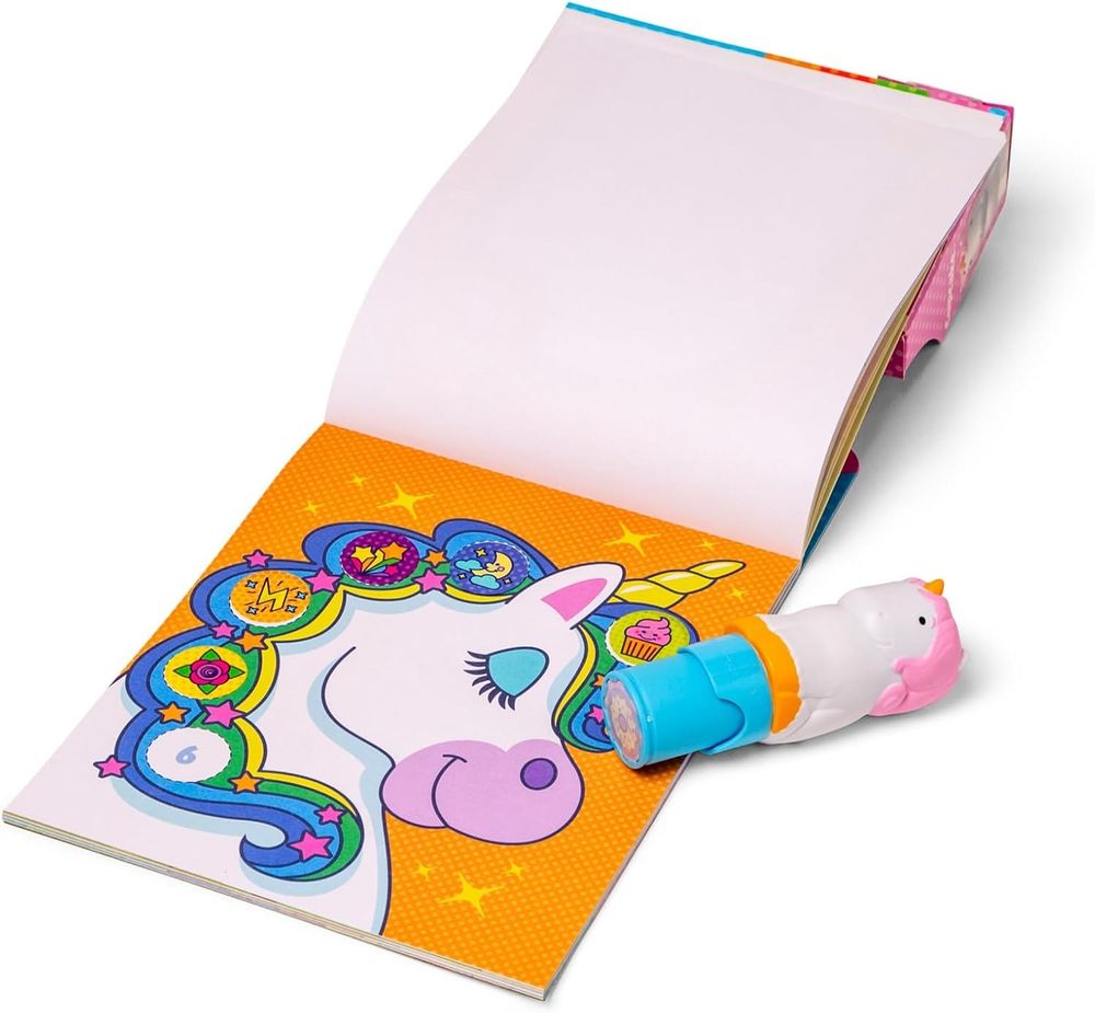 Melissa & Doug Sticker Wow! Stamper, Mini Activity Pad & Refill Sticker Set - Unicorn