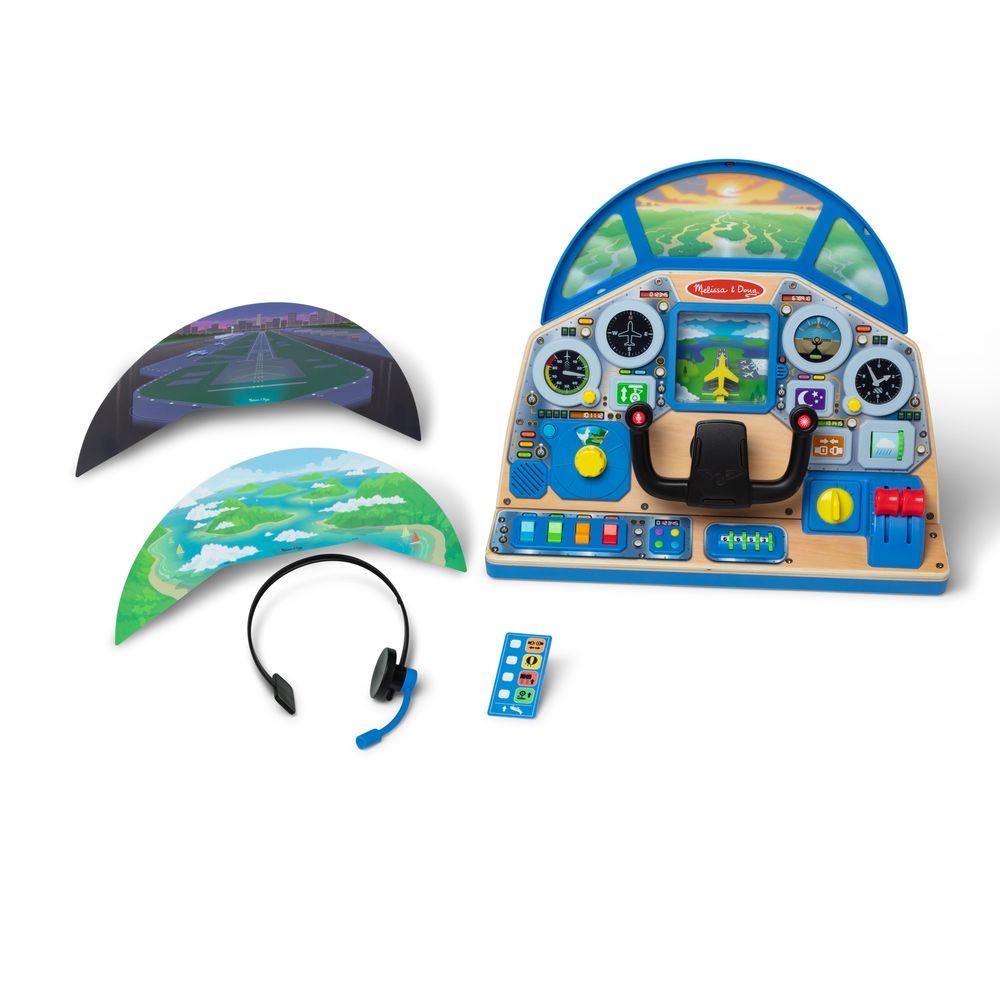Melissa & Doug Jet Pilot Interactive Dashboard - Multicolor