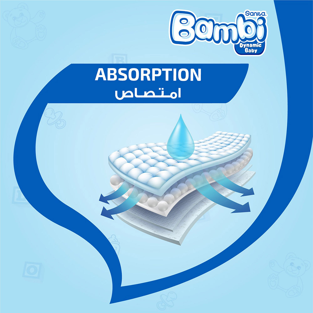 Sanita Bambi - Baby Diapers - Size 5 - 12-22kg - XL - Pack of 148