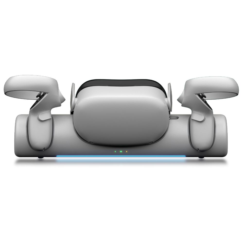 Blupebble - Elite Charging Station Designed For Meta Quest 2 - White