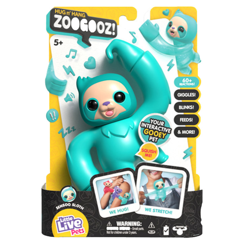 ليتل لايف بيتس - لعبة تفاعلية للحيوانات الأليفة الكسلان سينسو - أزرق