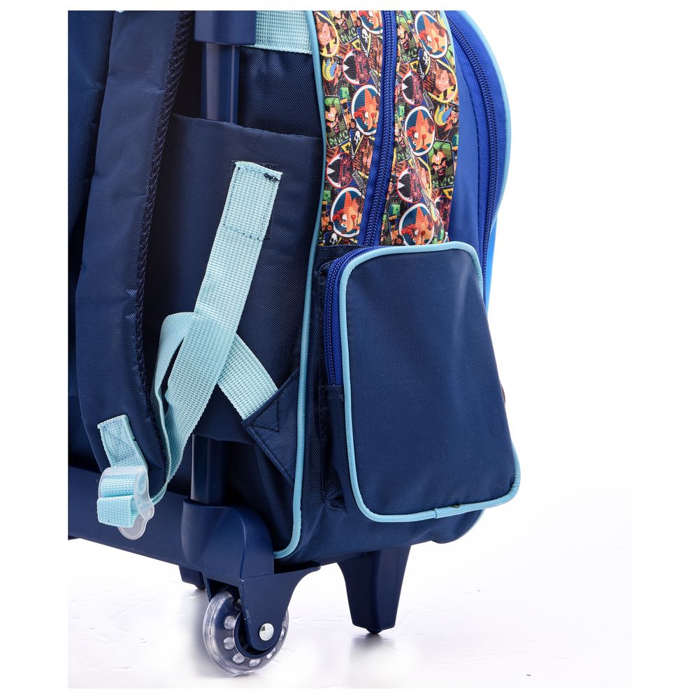 Hollywood Magic - Crash Bandicoot Trolley Bag - Blue - 18-Inch/46cm