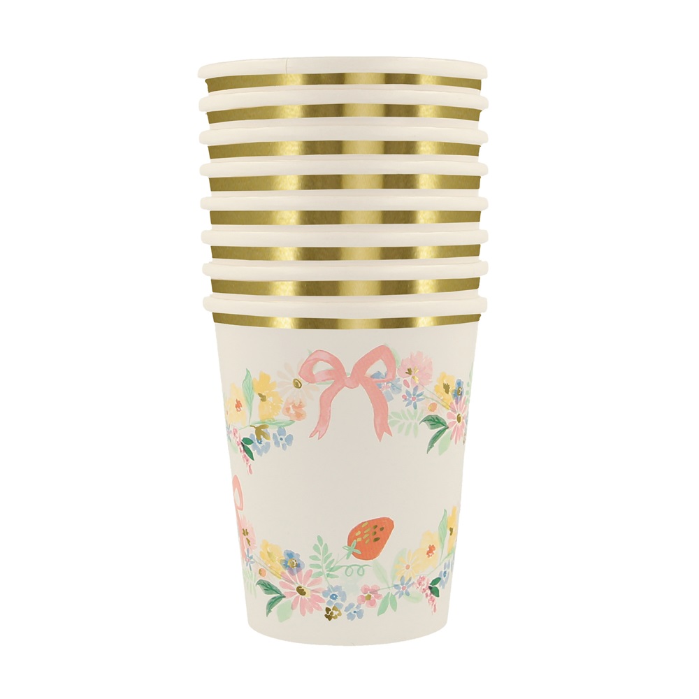 ميري ميري - أكواب حفلات - أزهار صغيرة أنيقة