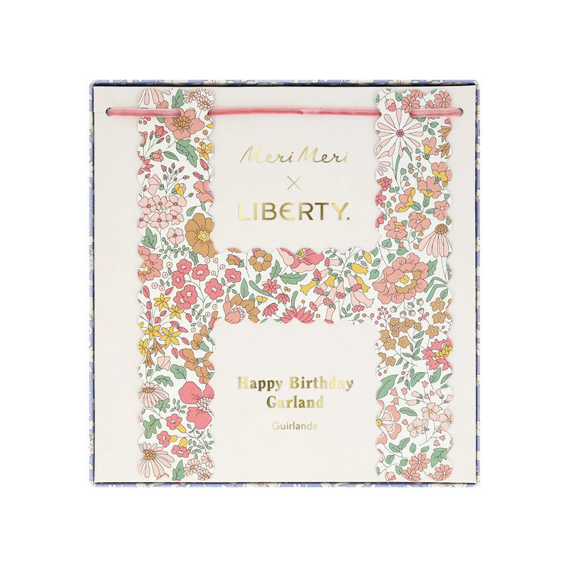 Meri Meri - X Liberty Happy Birthday Garland - 3.2 m