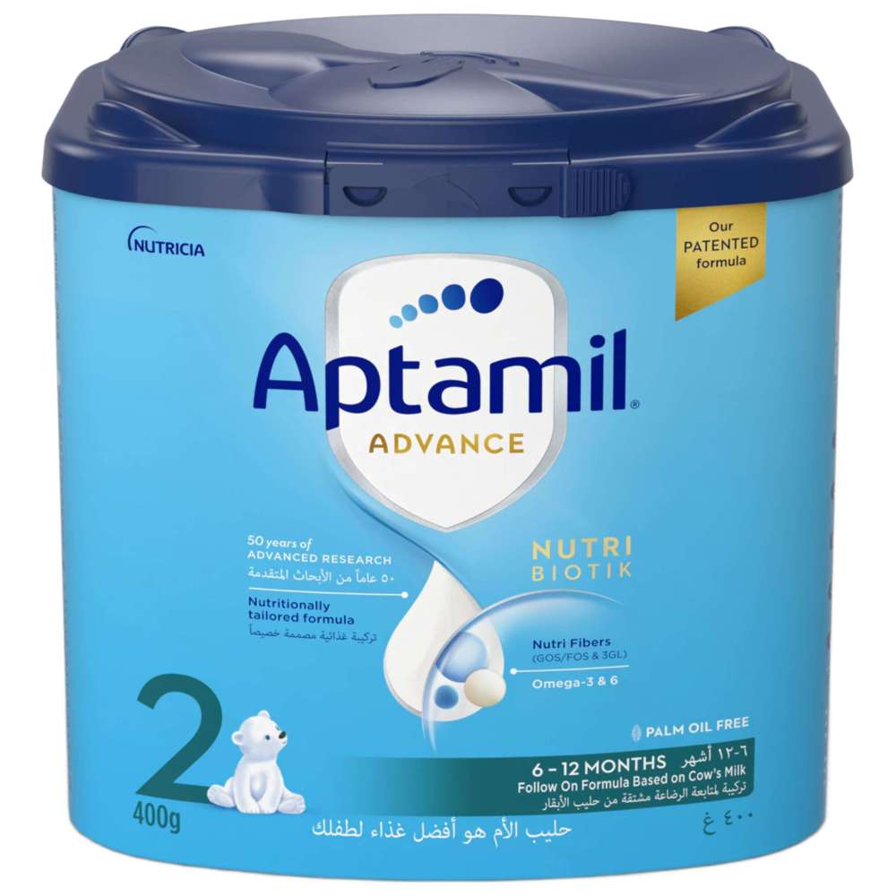Aptamil - Advance 2 Palm Oil Free Follow On Formula - 400 g